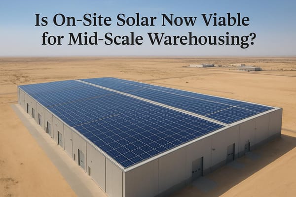 Is On-Site Solar Now Viable for Mid-Scale Warehousing?